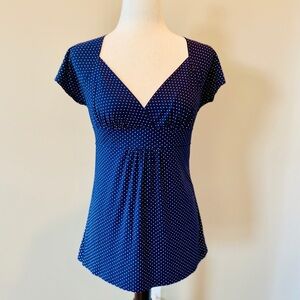 Xhilaration | Polka-Dot Princess Neck Top